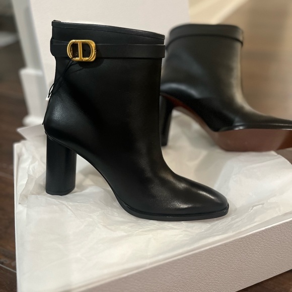 Dior Empreinte Heeled Ankle Boot Black Calfskin - Size 39 - Picture 9 of 10